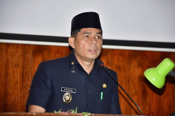 Wakil Bupati Rejang Lebong Dr.H.Hendri, S.STP, MSi, sampaikan LKPJ di ruang sidang